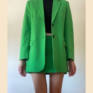 ZARA suit / coord in kelly green